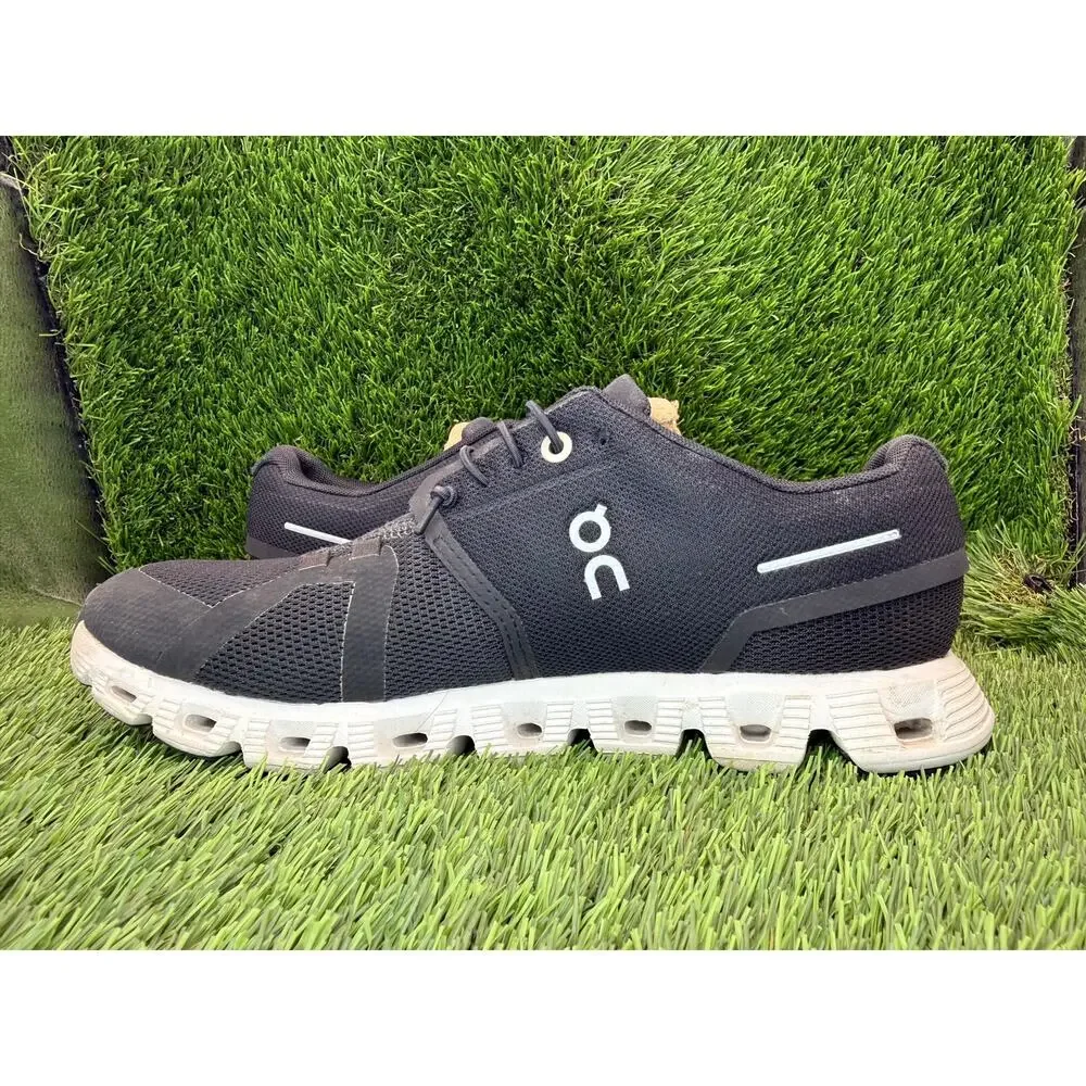 On Running Cloud 5 59.98904 Athletic Sneaker Women's 8.5 Black Mesh Sports Gym